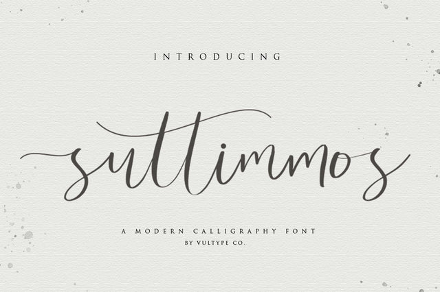 Suttimmos - Calligraphy Font With Swashes Font Vultype Co 