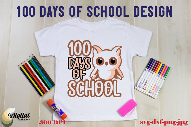 SVG 100 Days Of School. Design School SVG. School SVG SVG Evgenyia Guschina 