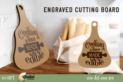 SVG. 3D Laser Cut Design. Engraved Cutting Boards Laser Cut. SVG Evgenyia Guschina 