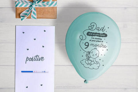 SVG baby pregnancy revelation for dads. SVG Arts By Naty 
