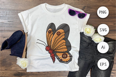 SVG Butterfly Steampunk Style SVG Aisyah 