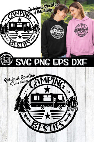 SVG - CAMPING BESTIES - Class A SVG - SVG PNG EPS DXF SVG On the Beach Boutique 
