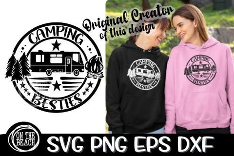 SVG - CAMPING BESTIES - Class A SVG - SVG PNG EPS DXF SVG On the Beach Boutique 
