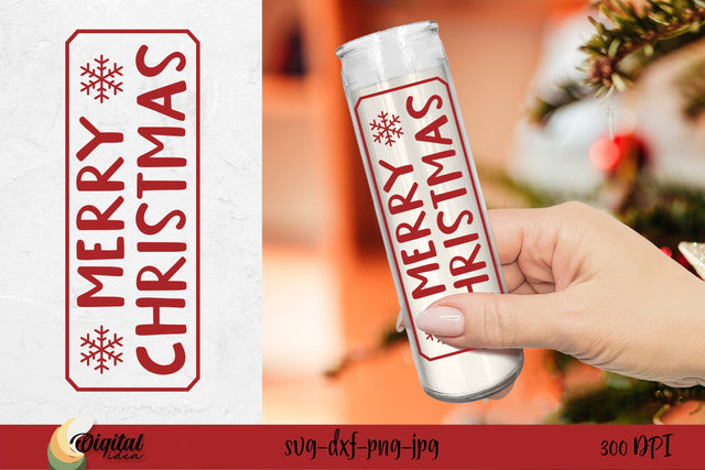 SVG Christmas Dollar Tree Candle. Christmas Candle SVG SVG Evgenyia Guschina 