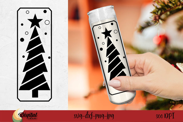 SVG Christmas Dollar Tree Candle. Christmas Candle SVG SVG Evgenyia Guschina 