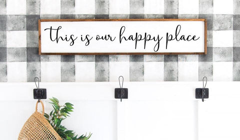 SVG cut file, Wedding Family SVG cut file, This is our happy Place Quote, Farmhouse sign SVG, Home decor, Digital Art, Home Decor, Happiness SVG, Valentines Day SVG SVG Farmstone Studio Designs 