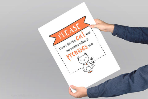 SVG Don't let the cat out. Don't let the dog out. SVG Arts By Naty 