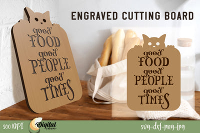 SVG. Engraved Cutting Boards Laser Cut. 3D Laser Cut Design. SVG Evgenyia Guschina 