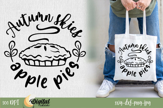 SVG Fall Black inscription . Apple Pies SVG. SVG Evgenyia Guschina 