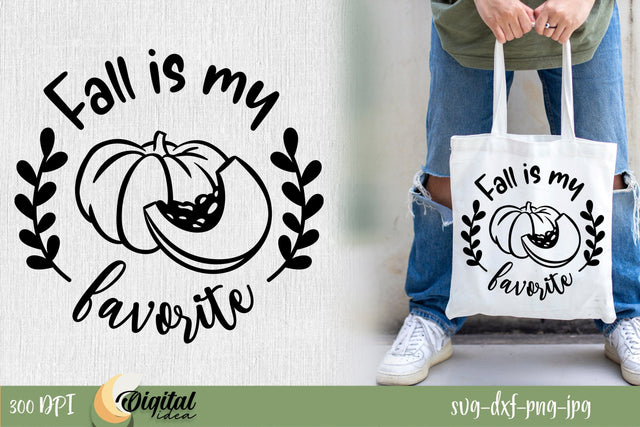 SVG Fall Black inscription . Fall Is My Favorite SVG. SVG Evgenyia Guschina 