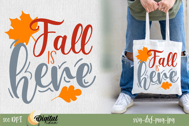 SVG Fall inscription. Fall Is Here SVG. SVG Evgenyia Guschina 