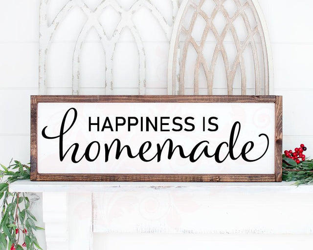 SVG, Farmhouse Design SVG cut file, Wedding gift cricut cut file, Happiness is Homemade SVG Quote, Kitchen Farmhouse, DXF PNG SVG, Rustic Sign Decor, Farmhouse sign SVG, Home decor, Digital Art SVG Farmstone Studio Designs 