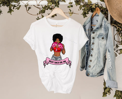 Svg File for Cricut,Breast Cancer Girl Pink Instant Download, Ai, Png, Dxf. Eps SVG DiamondDesign 