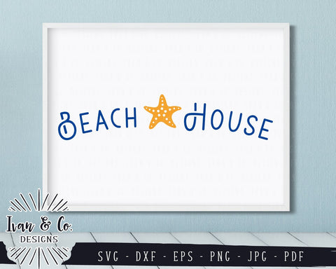 SVG Files | Beach House Svg | Starfish Svg | Summer Svg | Beach Svg | Cricut | Silhouette | Commercial Use | Digital Cut Files (824178711) SVG Ivan & Co. Designs 