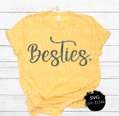 SVG Files, Besties Svg, Best Friends Svg, Friends Svg, Cut File for Cricut and Silhouette SVG MaiamiiiSVG 
