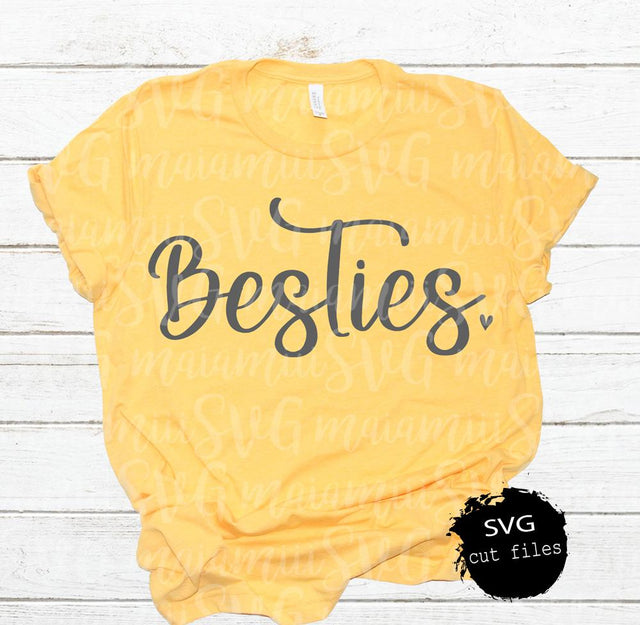 SVG Files, Besties Svg, Best Friends Svg, Friends Svg, Cut File for Cricut and Silhouette SVG MaiamiiiSVG 