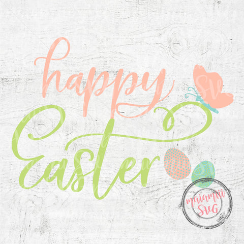 Svg Files, Easter, Happy Easter, Easter Svg, Easter Eggs Svg File, Cut File for Cricut and Silhouette SVG MaiamiiiSVG 