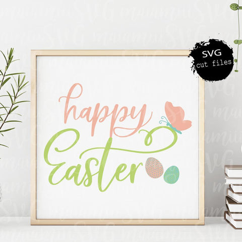 Svg Files, Easter, Happy Easter, Easter Svg, Easter Eggs Svg File, Cut File for Cricut and Silhouette SVG MaiamiiiSVG 
