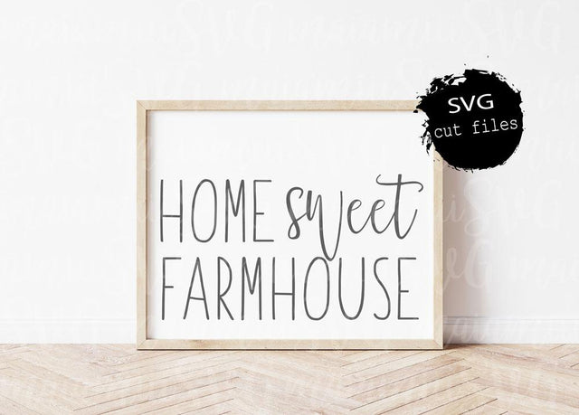 Svg Files, Home Sweet Farmhouse, Family Sign Svg, Home Sweet Home Svg, Farmhouse Sign Svg SVG MaiamiiiSVG 
