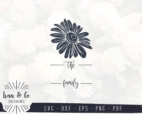 SVG Files | Last Name Svg | Family Name Svg | Daisy Svg | Floral Svg | Flower Svg | Commercial Use | Cricut | Silhouette | Digital Cut Files (998247291) SVG Ivan & Co. Designs 