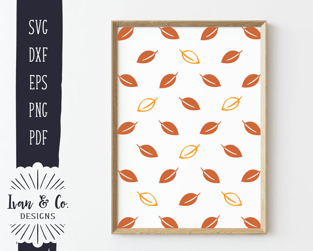 SVG Files | Leaves Svg | Autumn Svg | Fall Svg | Thanksgiving Svg | Leaf Pattern | Commercial Use | Cricut | Silhouette | Digital Cut Files | DXF PNG (1276914972) SVG Ivan & Co. Designs 