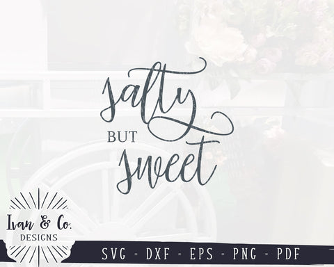 SVG Files | Salty But Sweet SVG | Salty Vibes SVG | Vacation SVG | Summer SVG | Commercial Use | Cricut | Silhouette | Digital Cut Files (996850083) SVG Ivan & Co. Designs 