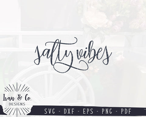 SVG Files | Salty Vibes SVG | Vacation SVG | Summer SVG | Vacay SVG | Commercial Use | Cricut | Silhouette | Digital Cut Files (996850863) SVG Ivan & Co. Designs 