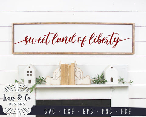 Svg Files | Sweet Land of Liberty | America | 4th of July | USA | Patriotic | Cricut | Silhouette | Commercial Use | Digital Cut Files (985403102) SVG Ivan & Co. Designs 