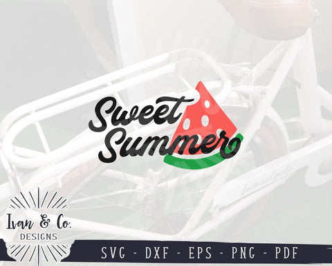 SVG Files | Sweet Summer Svg | Summer Sign Svg | Watermelon Svg | Farmhouse Svg | Commercial Use | Cricut | Silhouette | Digital Cut Files | DXF PNG (1375586856) SVG Ivan & Co. Designs 