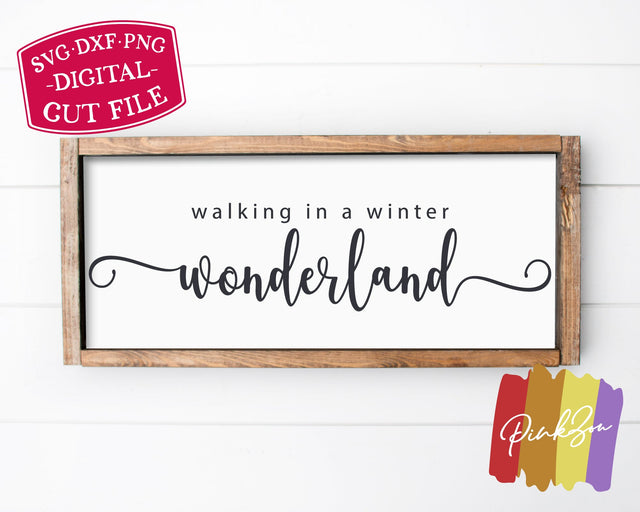 SVG Files, Walking in a Winter Wonderland Svg, Christmas Svg, Farmhouse Svg, Commercial Use, Cricut, Silhouette, Digital Cut Files (1285021225) SVG PinkZou 