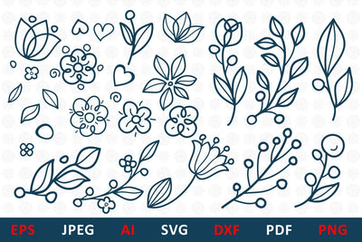 SVG Floral plant cut file for Family Monogram, Mailbox wedding cart, svg creator SVG Zoya Miller 