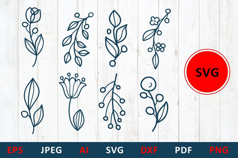 SVG Floral plant cut file for Family Monogram, Mailbox wedding cart, svg creator SVG Zoya Miller 