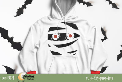 SVG Halloween Faces . Funny Mummy Faces SVG. SVG Evgenyia Guschina 