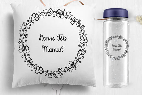 svg Happy mother's day greeting card in France Bonne Fete Maman SVG Zoya Miller 