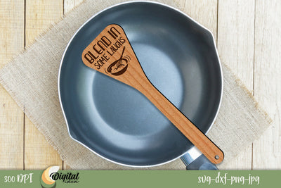 SVG Kitchen Laser Cut Design. 3D Engraved Wooden Spatulas. SVG Evgenyia Guschina 