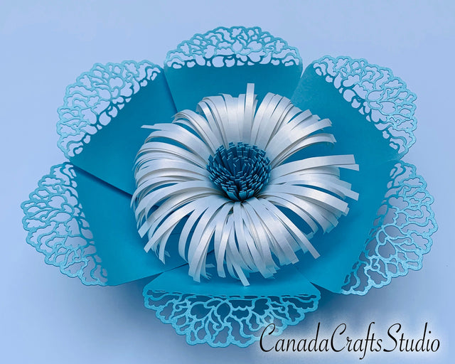 SVG Paper Flower Template #14 SVG CanadaCraftsStudio 