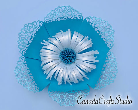 SVG Paper Flower Template #14 SVG CanadaCraftsStudio 