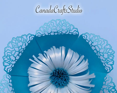 SVG Paper Flower Template #14 SVG CanadaCraftsStudio 