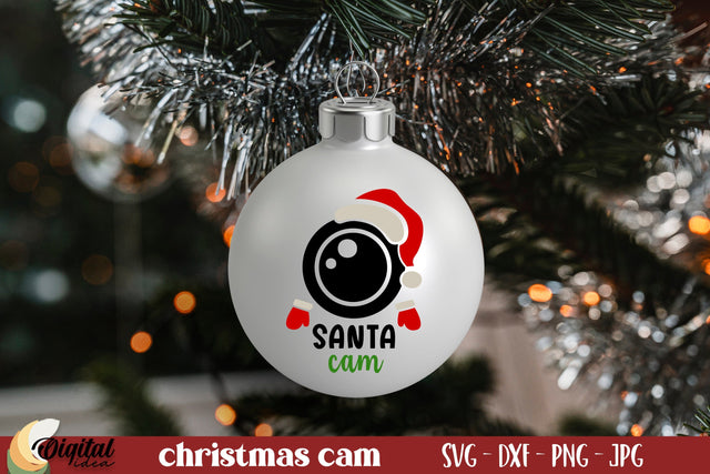 SVG Santa Cam. Santa Cam Ornament SVG. Christmas SVG SVG Evgenyia Guschina 