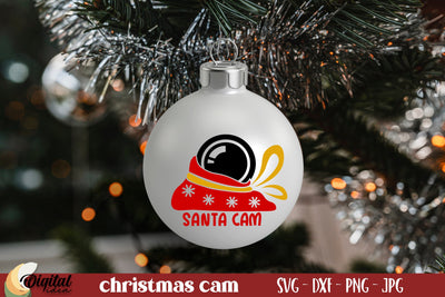 SVG Santa Cam. Santa Cam Ornament SVG. Christmas SVG SVG Evgenyia Guschina 