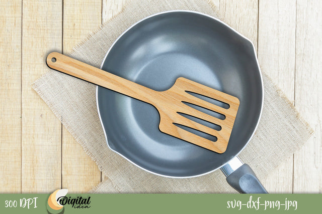 SVG Wooden Spatulas. 3D Home Kitchen Decor Laser Cut. SVG Evgenyia Guschina 