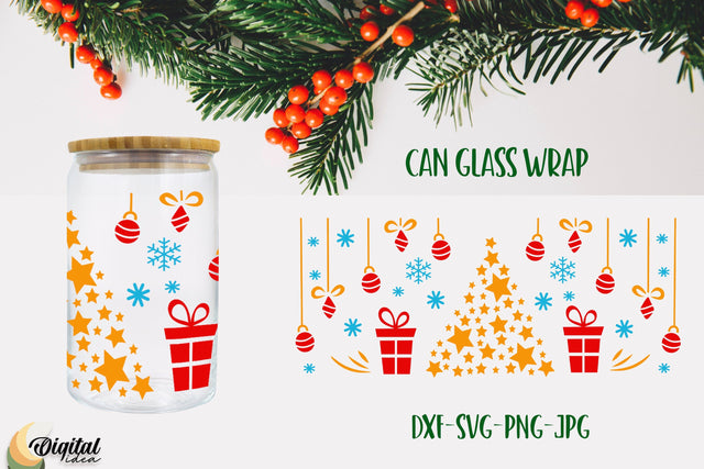 SVG Wrap Design. 3D Christmas Can Glass Quotes. SVG Design SVG Evgenyia Guschina 