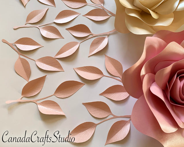 SVG/DXF Leaf template SVG CanadaCraftsStudio 