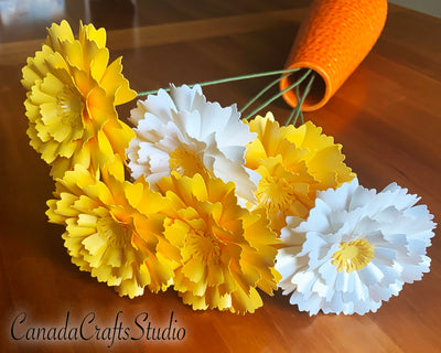 SVG/DXF Paper Flower Template #39 SVG CanadaCraftsStudio 