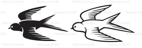 Swallow icons SVG TribaliumArtSF 