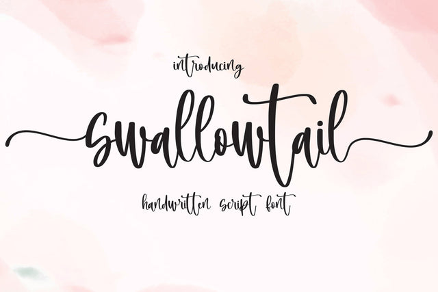 swallowtail Font Mozarella 