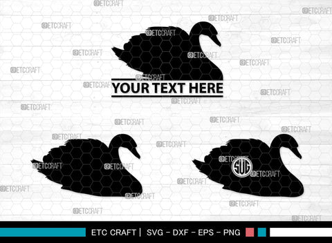 Swan Silhouette, Swan SVG, Swan Bird Svg, Gander Svg, Cygnini Svg, Baby Swan Svg, SB00327 SVG ETC Craft 