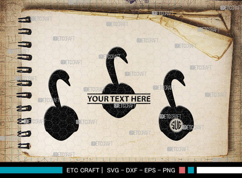 Swan Silhouette, Swan SVG, Swan Bird Svg, Gander Svg, Cygnini Svg, Baby Swan Svg, SB00327 SVG ETC Craft 