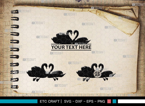 Swan Silhouette, Swan SVG, Swan Bird Svg, Gander Svg, Cygnini Svg, Baby Swan Svg, SB00327 SVG ETC Craft 
