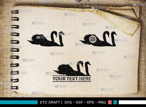 Swan Silhouette, Swan SVG, Swan Bird Svg, Gander Svg, Cygnini Svg, Baby Swan Svg, SB00327 SVG ETC Craft 